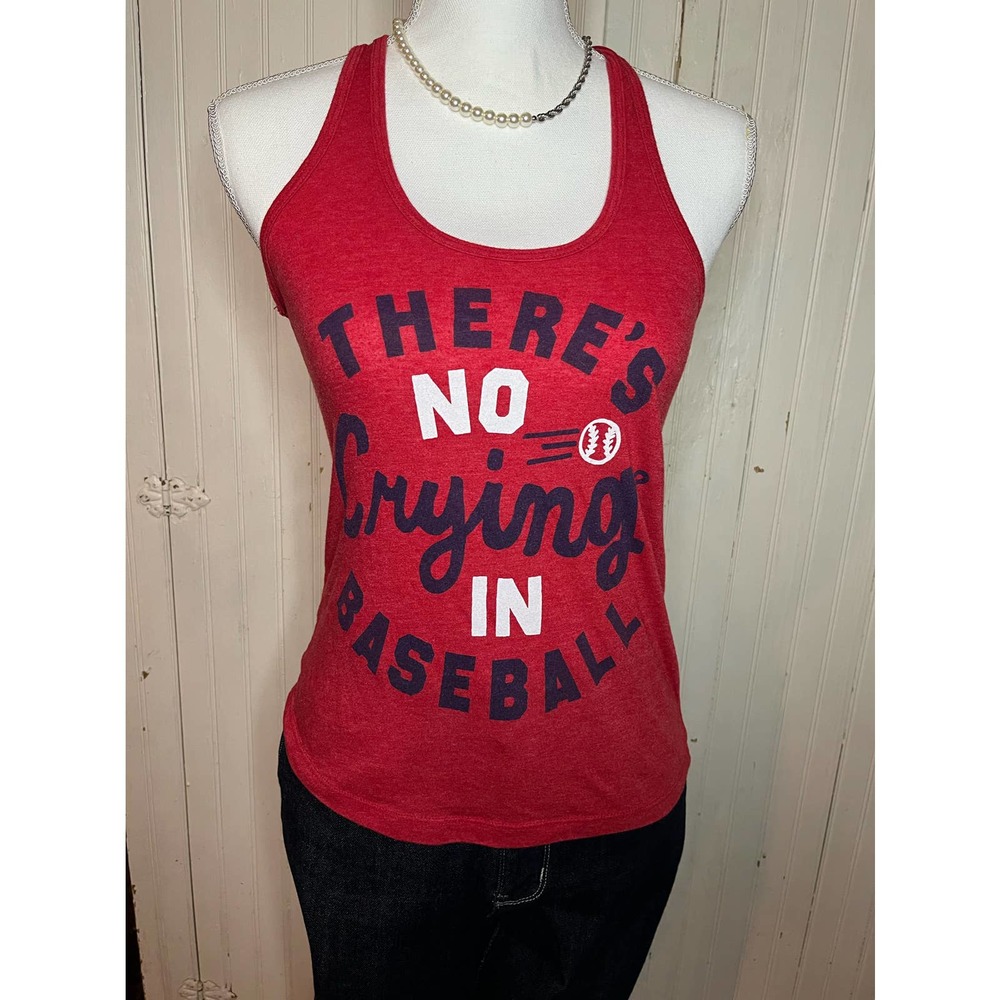 Homage No Crying in Baseball tank XS